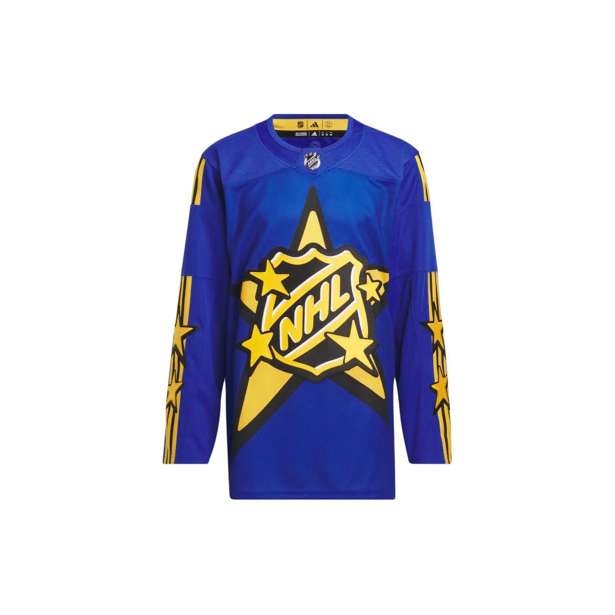 

Новая футболка Adidas с бесплатной доставкой с AdiClub 2024 НХЛ Матч всех звезд Adidas X Drew House синяя IX5439 XL