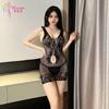 Sexy Fun Mesh Sex Lingerie Seduction Large Size Passion Bed Free Pajamas Stockings Pajamas Revealing Clothes