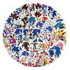 60 Pieces Of Cartoon Sonic The Hedgehog Graffiti Stickers For Luggage Cups Stationery Laptop Decorations And Diy Decals.