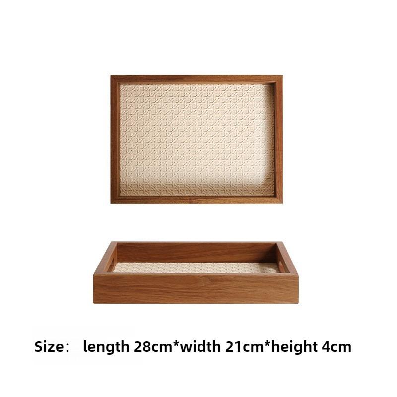 

Solid Wood Storage Trays Entrance Hall Key Storage Tray Living Room Decoration Organize Plate Retro Home Organizing Accessories