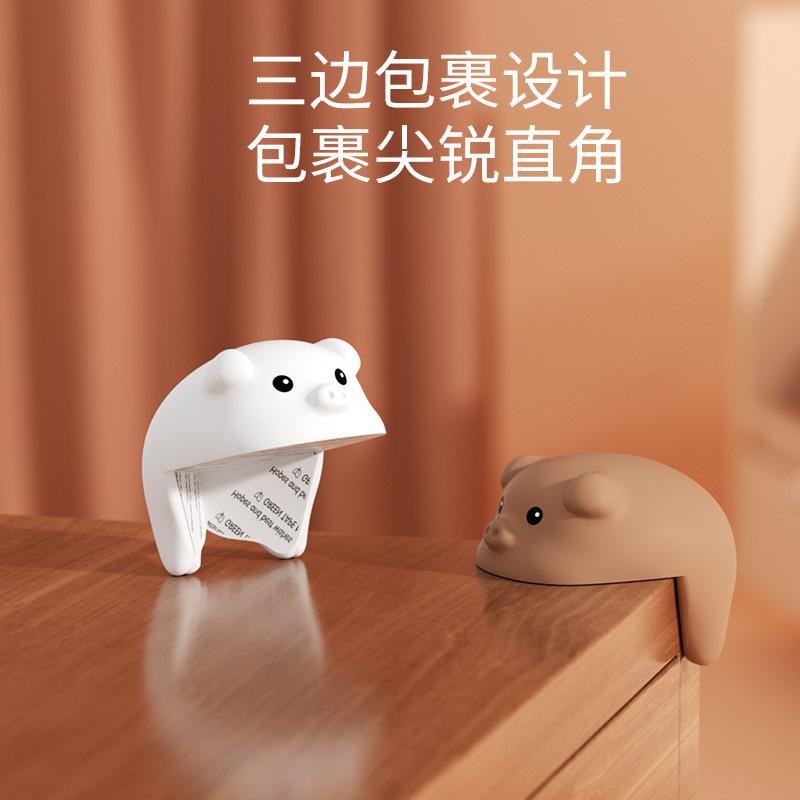 Anti collision corner protection table corner soft silicone anti-collision sticker cartoon anti-collision strip protection bag table safety