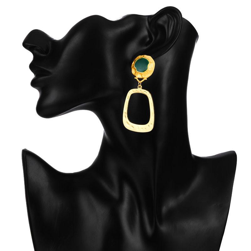 Geometric Chic Alloy Earrings For Women Fashionable And Jewelry Minimalist