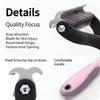 Double Sided Pet Grooming Comb Removes Floating Hair Tangled Knots Massage Brush For Small Medium and Large Dog Cat