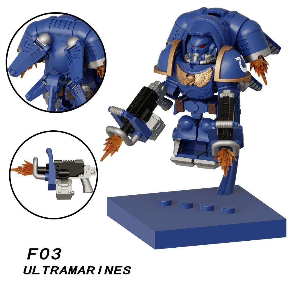 Militray Custom Heavy Armor Building Block Figures Mini War Soldier Model Kit Compatible with Major Brands Gift for Collectors