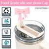 6 Pcs Bow for Stanley Straw Topper, Cute Straw Toppers Silicone Cup Covers Reble Cup Cap Covers Cap 0.4 In/10mm for Stanley 30&40 Oz Tumbler