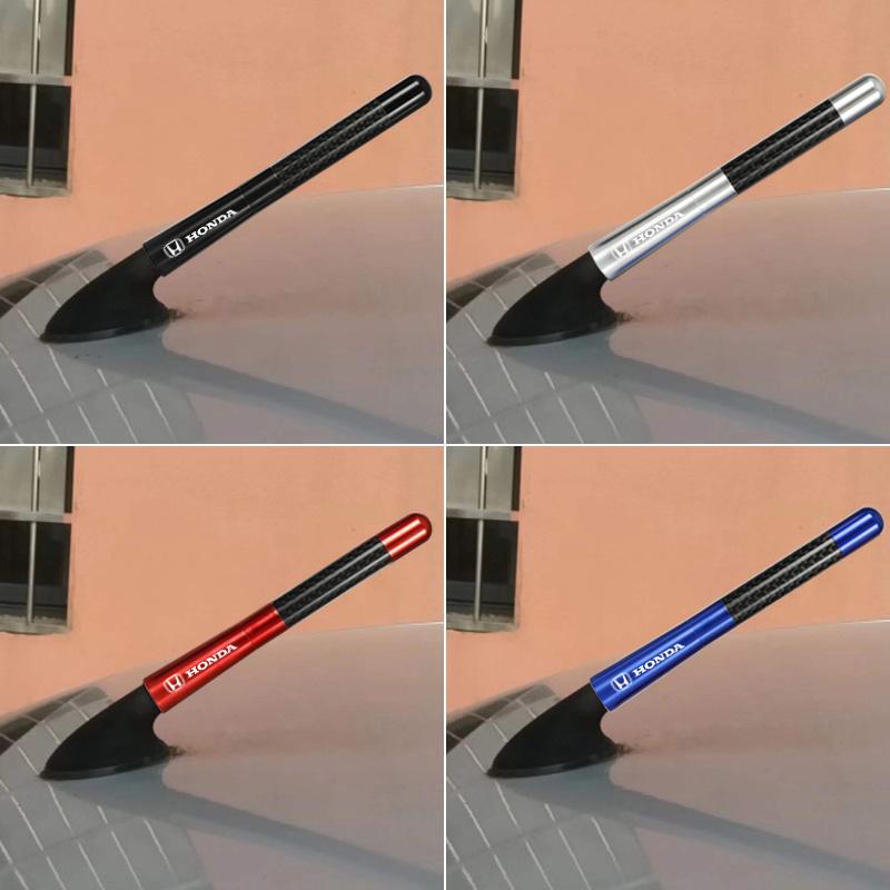 CLVRX1 hot 12cm Carbon Fiber Car Radio Antenna For Mugen Power Honda Civic Accord CRV Hrv Jazz Accessories Car Styling accessaries