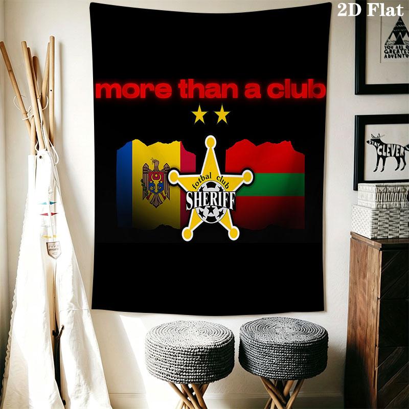 FC Sheriff logo Wall Hanging Printed Fabric Blanket Decorative Tapestries for Bedroom Living Room Home Decor