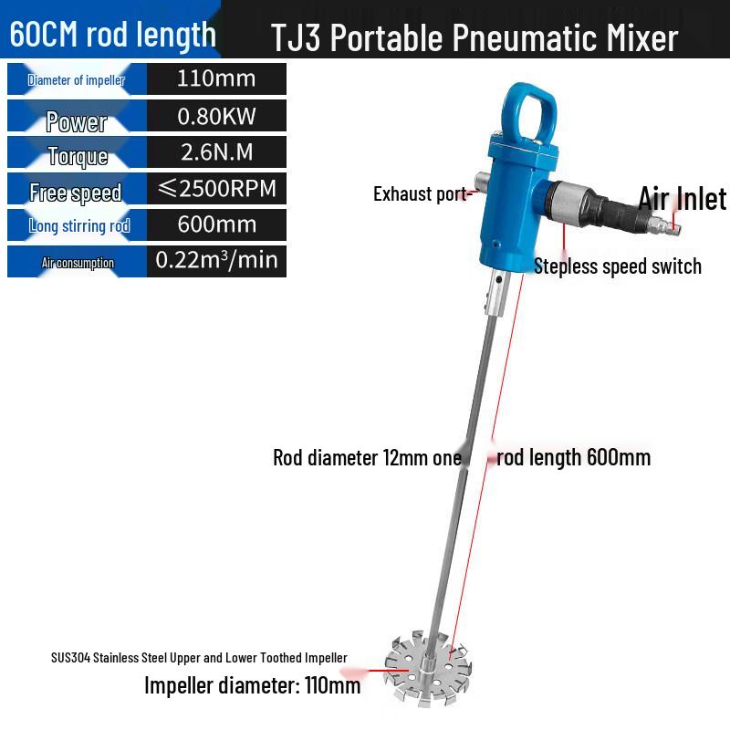 JPHZNBTJ3 Handheld Pneumatic Mixer