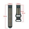 22mm Two-Color Silicone Watch Band for Huawei, Samsung, Garmin, Huami, Coros, Suunto, Xiaomi