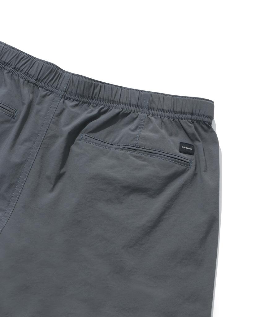 COVERNAT Woven Semi-Wide Buckle Pants Charcoal