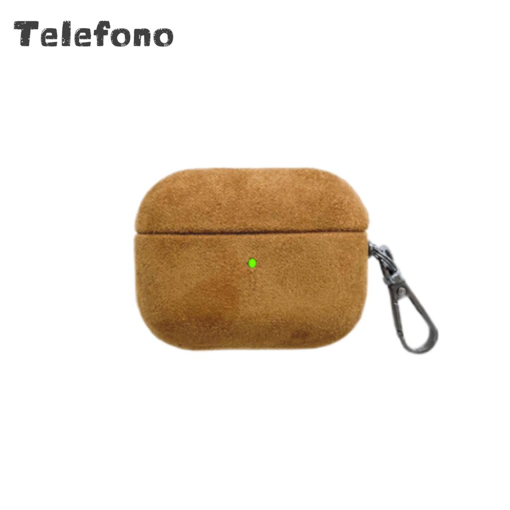 Suede Texture Protective Case for Apple AirPods 1/2, Pro, 3rd & 4th Gen Bluetooth Earphones