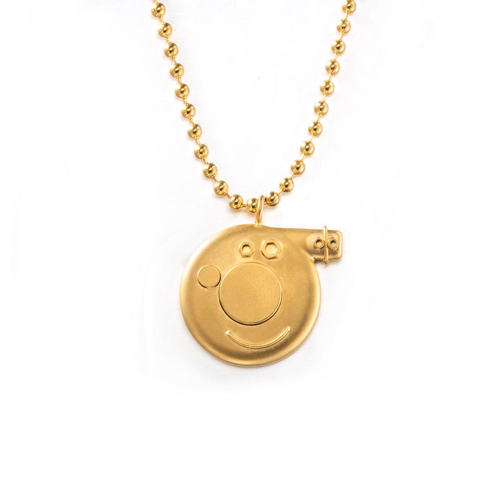 Peppa Pig Pendant Necklace: Family Matching Anime Cartoon Retro Accessory for Adults and Kids, Year of the Pig Zodiac Theme.