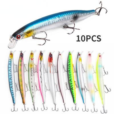 10PCS Far Throw Submerged Mino Bait 19.1g/13.5cm Fake Bait