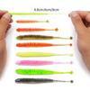 30Pcs Fishing Lures 4.8/6/8cm Artificial Worm Baits for Trout Fishing Swimbaits Soft Lures Tail Baits Fishing Tackle