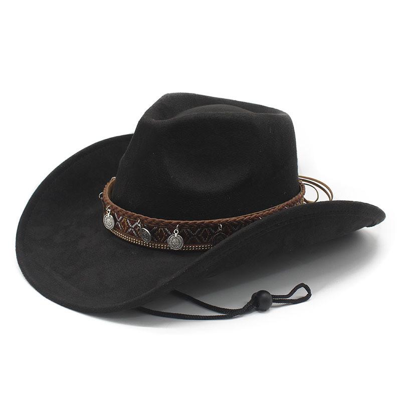 Style Dress Hat With Ethnic Embellishments And Breathable Suede Material For Festivals