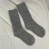 Solid Wool Cashmere Long Socks Casual Homewear Sleeping Socks  for Women & Men