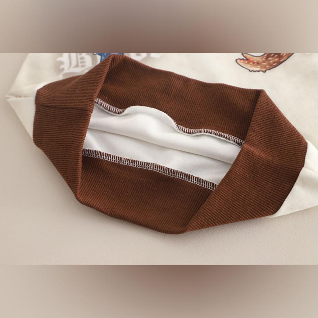 Dětská ležérní souprava s dlouhým rukávem, pohodlné každodenní oblečení