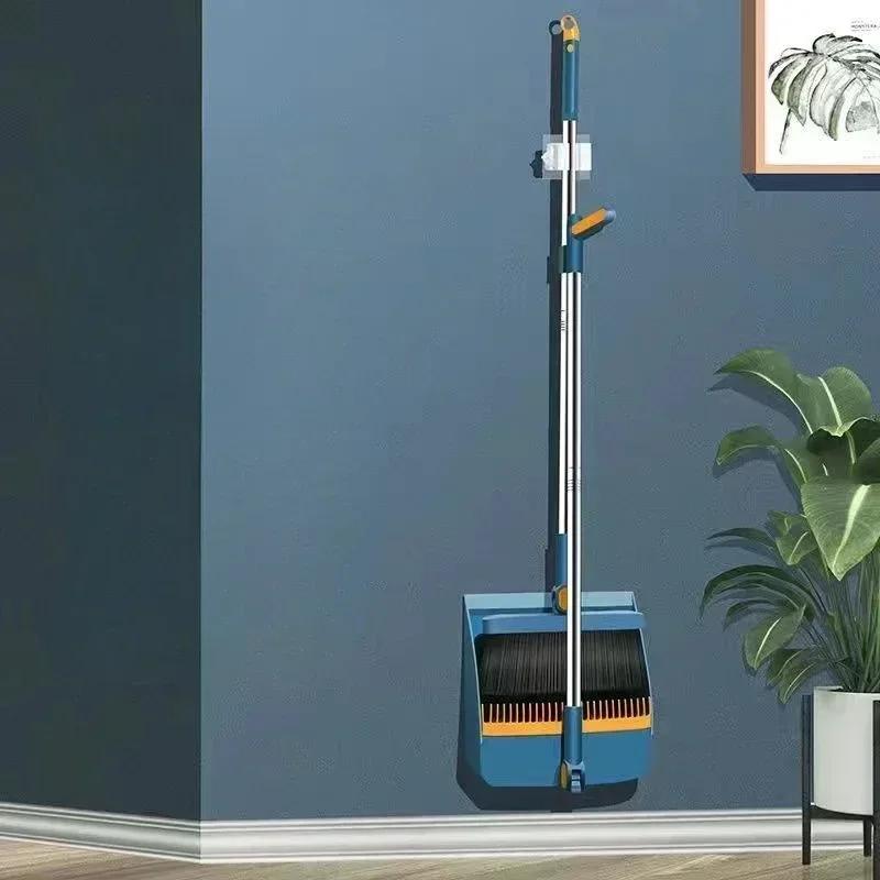 Thickened Plus-Sized Folding Rotating Broom Non-Viscous Set Dustpan Combination Increase Thickness Make It Easy To Hang Brooms