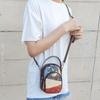 Johnature Vintage Pravá kůže Malé crossbody kabelky pro ženy Náhodné barevné prošívání Všestranné Měkké Hovězí kůže Tašky přes rameno