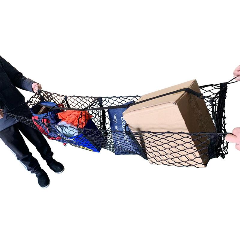 Buggy-Kofferraum-Netztasche, drei Fächer, Gepäcknetz, drei Körbe, dreidimensionale Netztasche