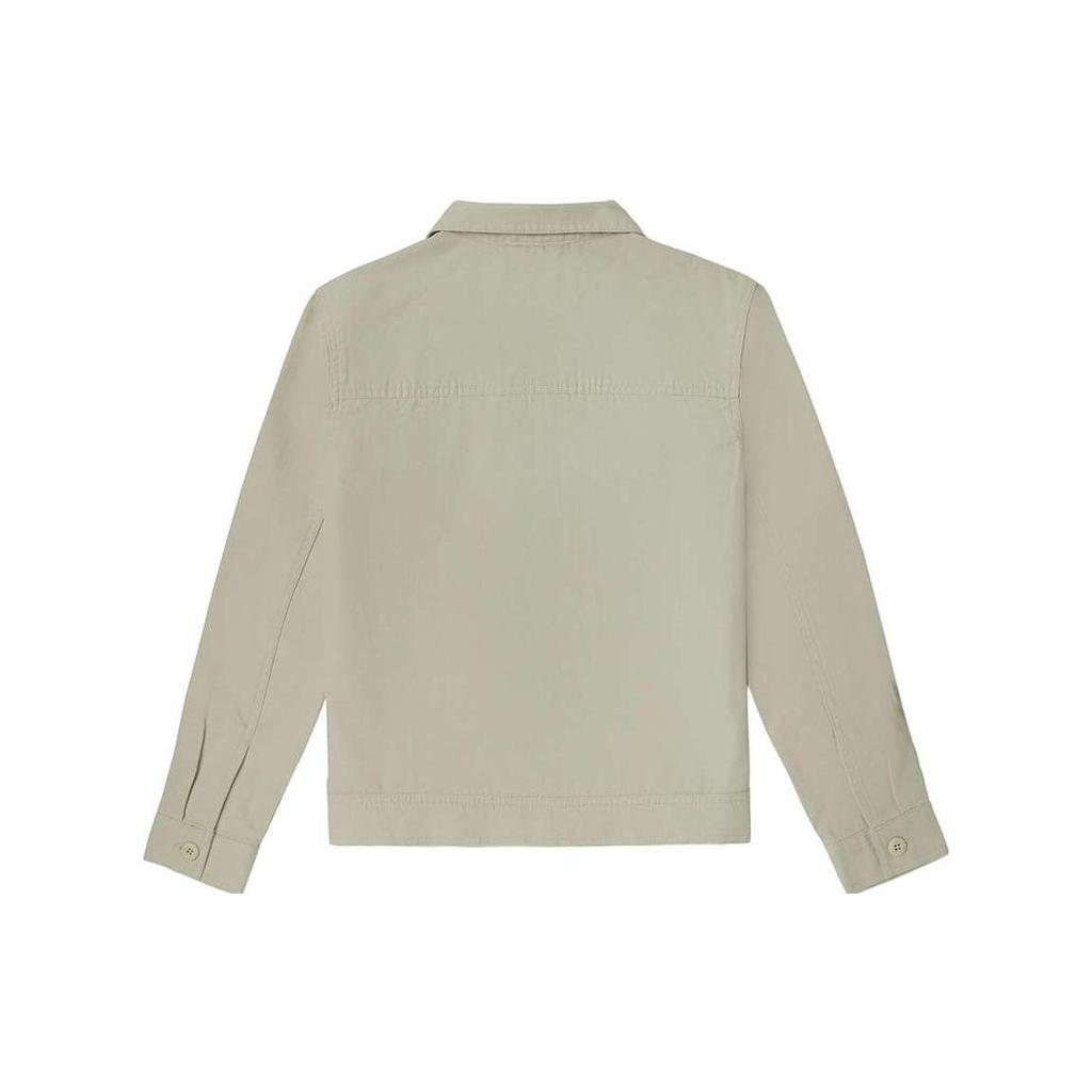 Vans Solid Color Double Pocket Button Up Work Jacket Women jackets Gray-Green VN0A5AR6EDQ