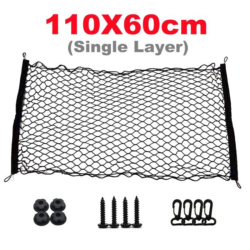 4 Size Car Boot Trunk Net Mesh Elastic Nylon Rear Back Cargo Trunk Storage Organizer Luggage Net Holder Car Accessories