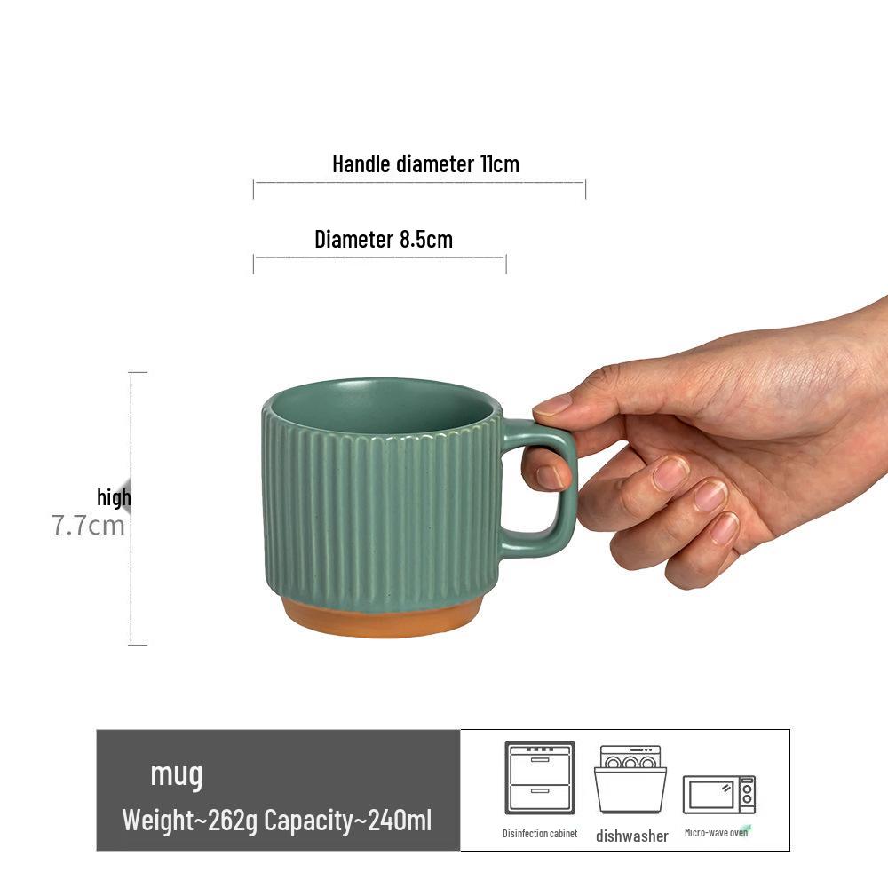 Universal Ceramic Mug for Home or Office - Perfect for Water, Coffee, Milk, or Tea