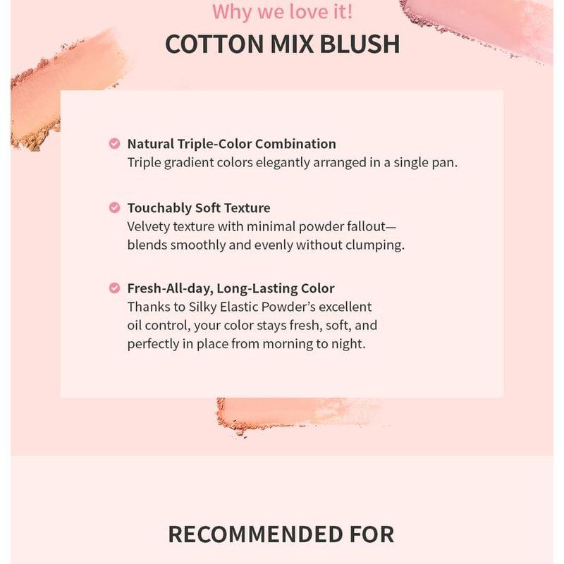 MISSHA - Cotton Mix Blusher - 3 Colors