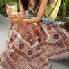 Bohemian Knit Blanket: Ideal for Sofa, Camping, Outdoor, Picnic, and Napping.