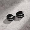 Rock Punk Norse Viking Runes Hoop Earrings for Men, Waterproof Stainless Steel Huggie Hoops Ear Gift Jewelry, Brincos Masculinos