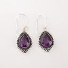 Amethyst Gemstone 925 Sterling Silver Handmade Jewelry Statement Women Earrings EE-164-12