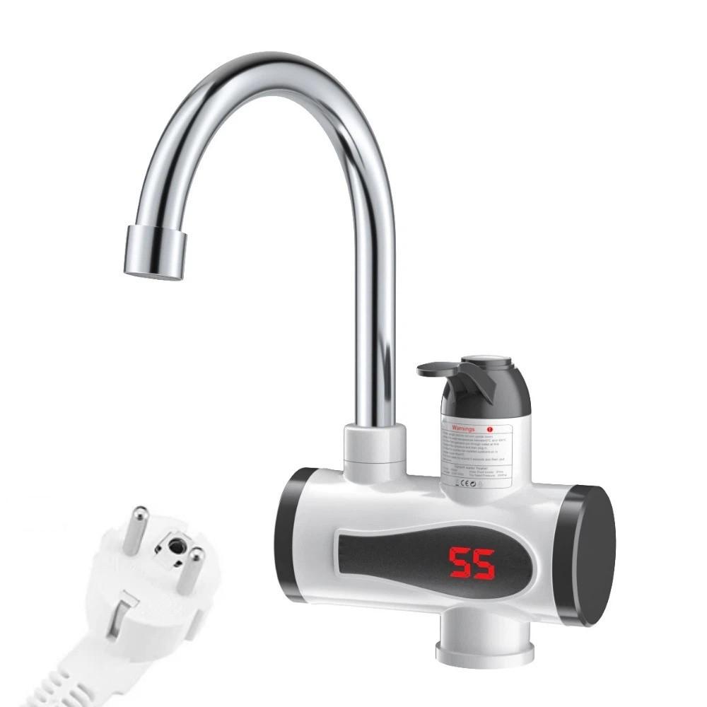 3000W Electric Water Heater Tap on-Demand Hot Water Kitchen Faucet Heater Household Use