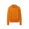 Women's Faux Mink Fur Knit Sweater: Soft, Fluffy Long Sleeve Lapel Pullover with Waist-cinching, Perfect for Autumn and Winter Commutes.