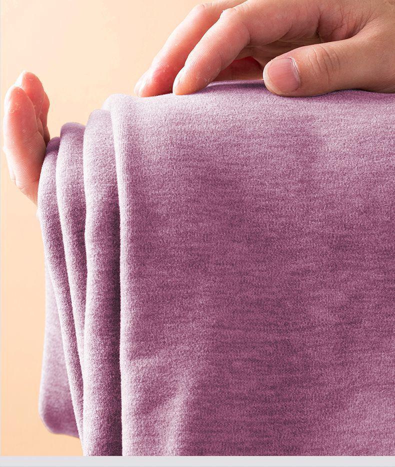Women's Camel Hair Thermal Underwear Set: Thickened Autumn/Winter, Round or Half High Neck, Super Thick and Warm.