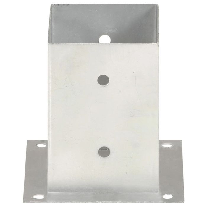 VidaXL Ancres de poteau 4 pcs Métal galvanisé 101 mm