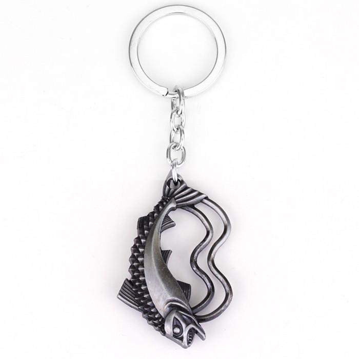 Classic Movie Dragon Shape Keychain Wolf Head Pendant Fashion Trend Bottle Opener Keyring for Fan Collectible Accessories
