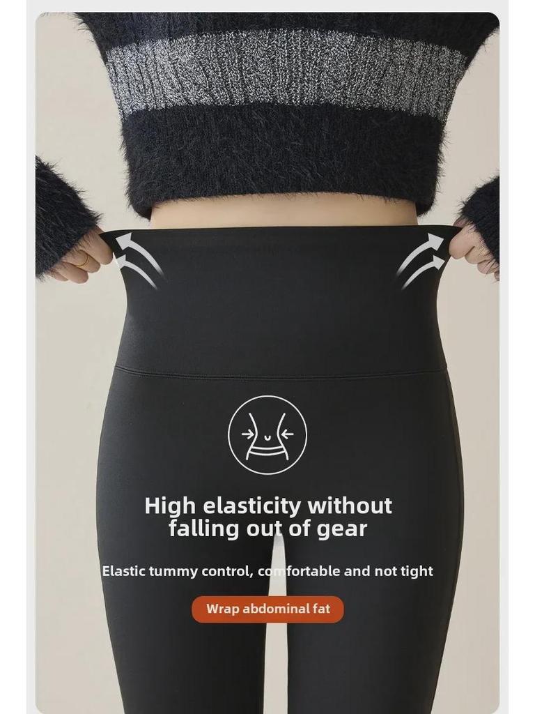 Women's High-Waist Flared Pants - Petite, Lightweight Summer Style, 2025 Collection, No-Drop Long Casual Design