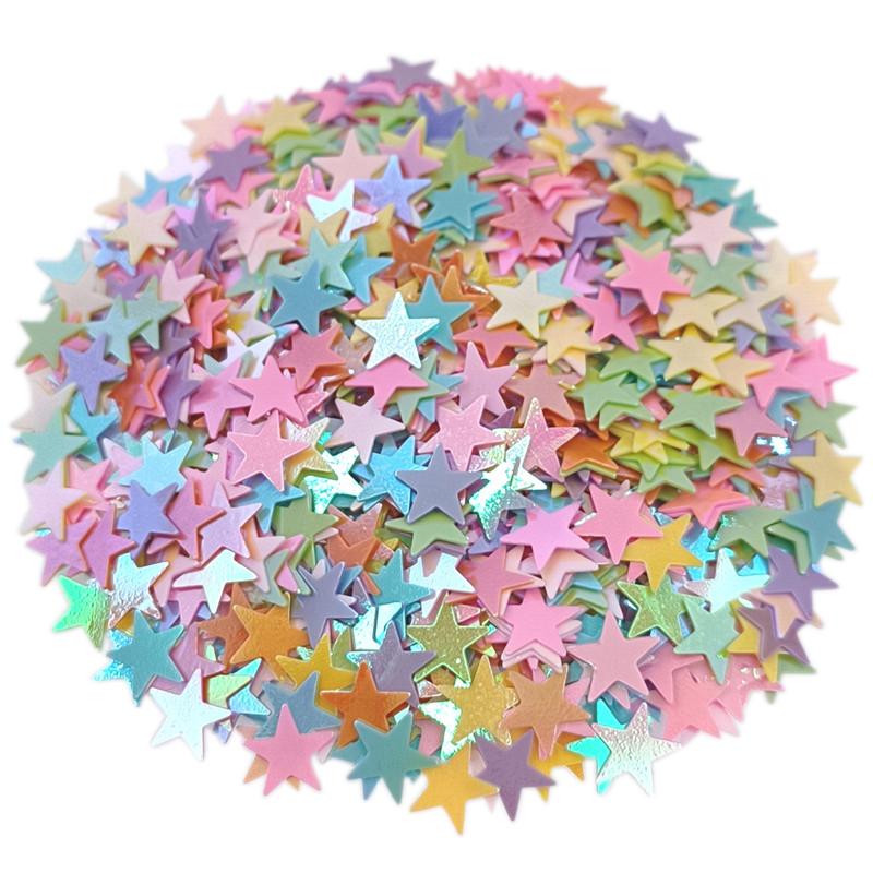 

Креативные украшения, блестки, конфетти, дизайн ногтей, свободные блестки, швейные аксессуары для рукоделия, изготовление ювелирных изделий, 1000 шт., сделай сам, 7 мм, звездные пайетки с блестками разноцветный