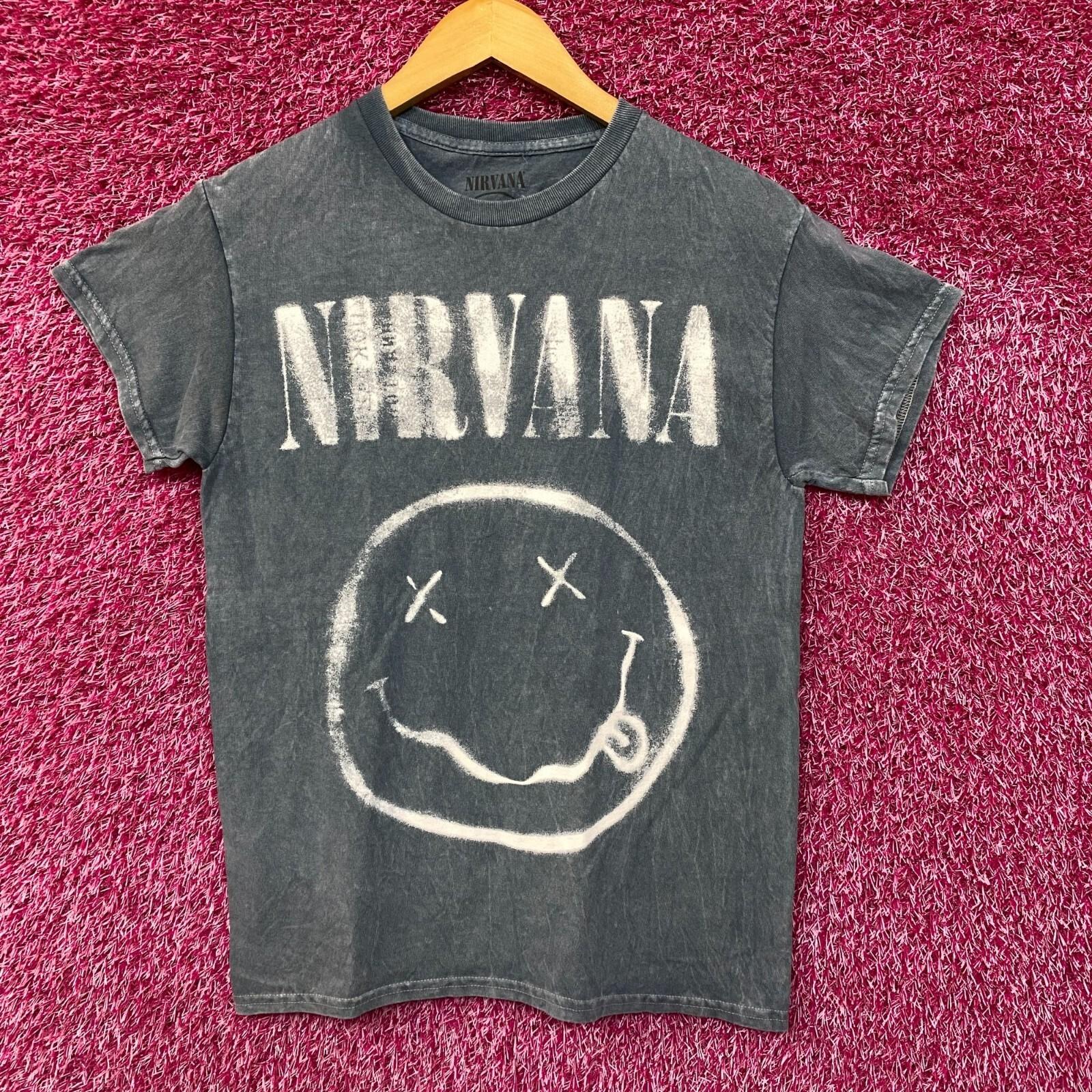 Футболка Nirvana Nevermind Tour Art Dead Eye Smiley Grunge Band Tee S XXXXL