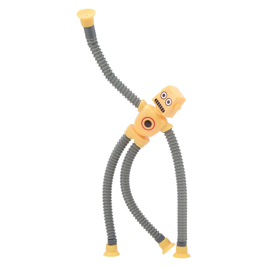 4PCS Telescopic Suction Cup Robots Toy Plastic Flexible Cartoon Puzzle Suction Cup for Boys Girls