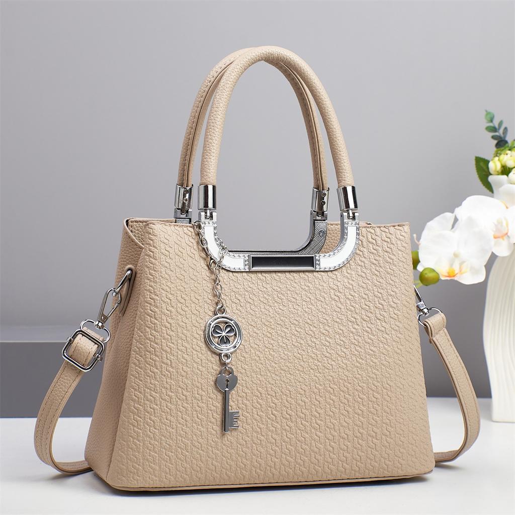 Neue Top-Look Horizontale Geprägte Mode-Handtasche mit Großer Kapazität Mehrschichtige Umhängetasche Crossbody-Tasche Damen
