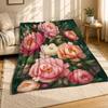 Pfingstrosen-Blumen-Wandteppich Korallenfleece-Decke