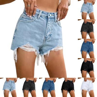 Ladies' Casual  Versatile Fashionable Denim Shorts