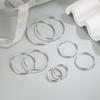 925 Silber 3MM Dick 3/4/5/6CM Creolen Ohrringe Für Damen Hochzeit Luxus Schmuck Accessoires Trend Schmuck