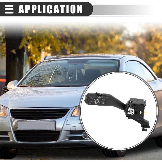 Motoforti Steering Column Switch,Multifunction Combination Switch,for Volkswagen Eos 2007-2011,Plastic,1K0953513G,Black