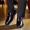 Real soft leather men's casual leather shoes business dress medium security shoes