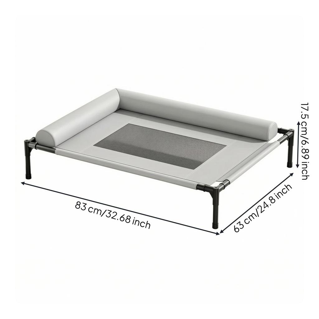 Raised Dog Bed Cooling Pet Cot Machine Washable for Indoor, Pets