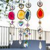 Agate Car Hanging Ornament, Swinging Rear View Mirror Pendant Crystal Car Interior Decorations for Men Women Car Office Room