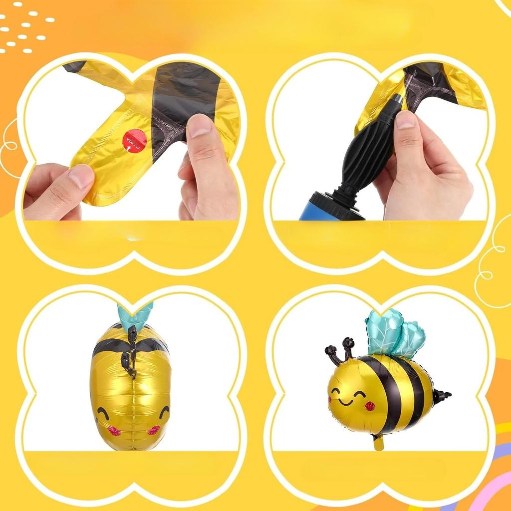 Entzückendes Bienen-Ballon-Set für Partydekorationen, Hochzeitsveranstaltungen, Aluminiumfolien-Ballons mit Tiermotiv, Ideal für festliche Anlässe