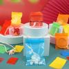 500pcs Colour Trumpet Self Sealing Bag Mini Transparent Thick Jewelry Packaging Bags Plastic Packing Storage Zipper Sealing Bag